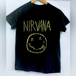 NIRVANA Black and Yellow Women's Top